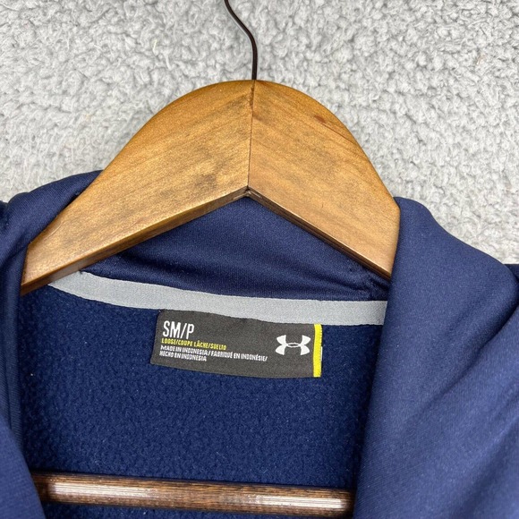 Under Armour Notre Dame Sweatshirt Men's Small Blue Graphic Hoodie Storm Logo - Picture 6 of 10